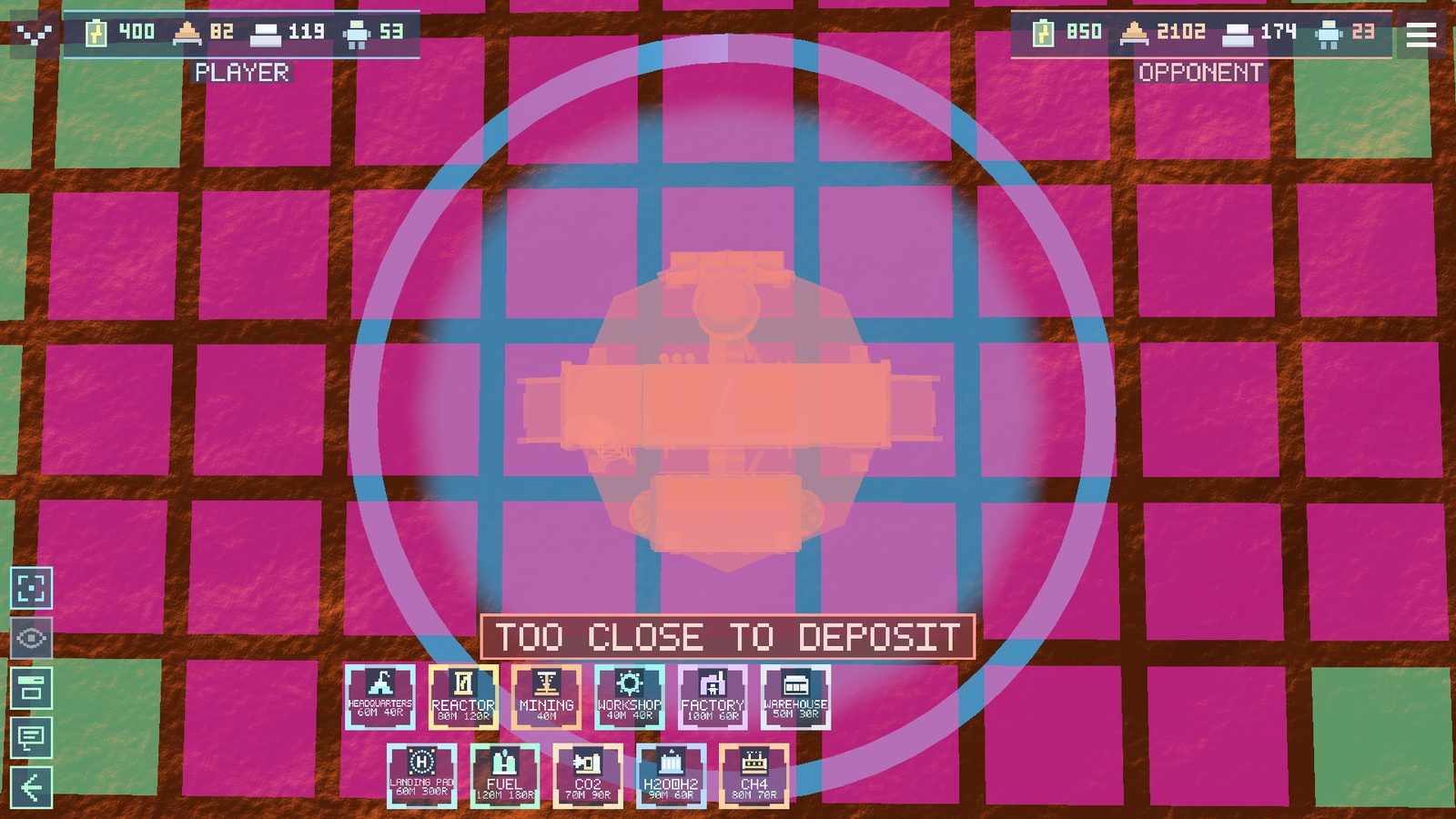 The construction site grid