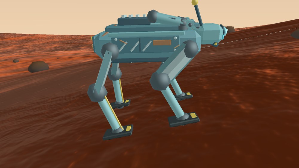 A single Robosoma on the Martian surface